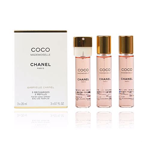 mademoiselle coco chanel travel refill|coco chanel recharge refill.